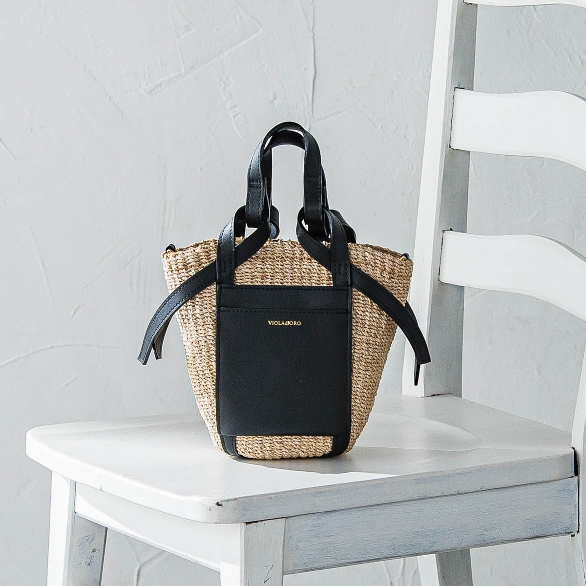 【新品未使用】スピック＆スパンVIOLAd’OROナイロンメッシュチェーンバッグ VIOLAd'ORO ヴィオラドーロ バッグ ナイロンメッシュ チェーン