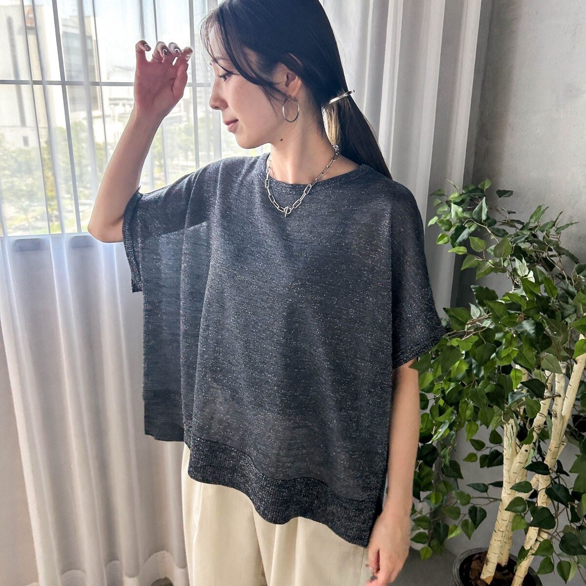 WEB限定】ラメニットプルオーバー≪手洗い可能≫ | ロートレアモン