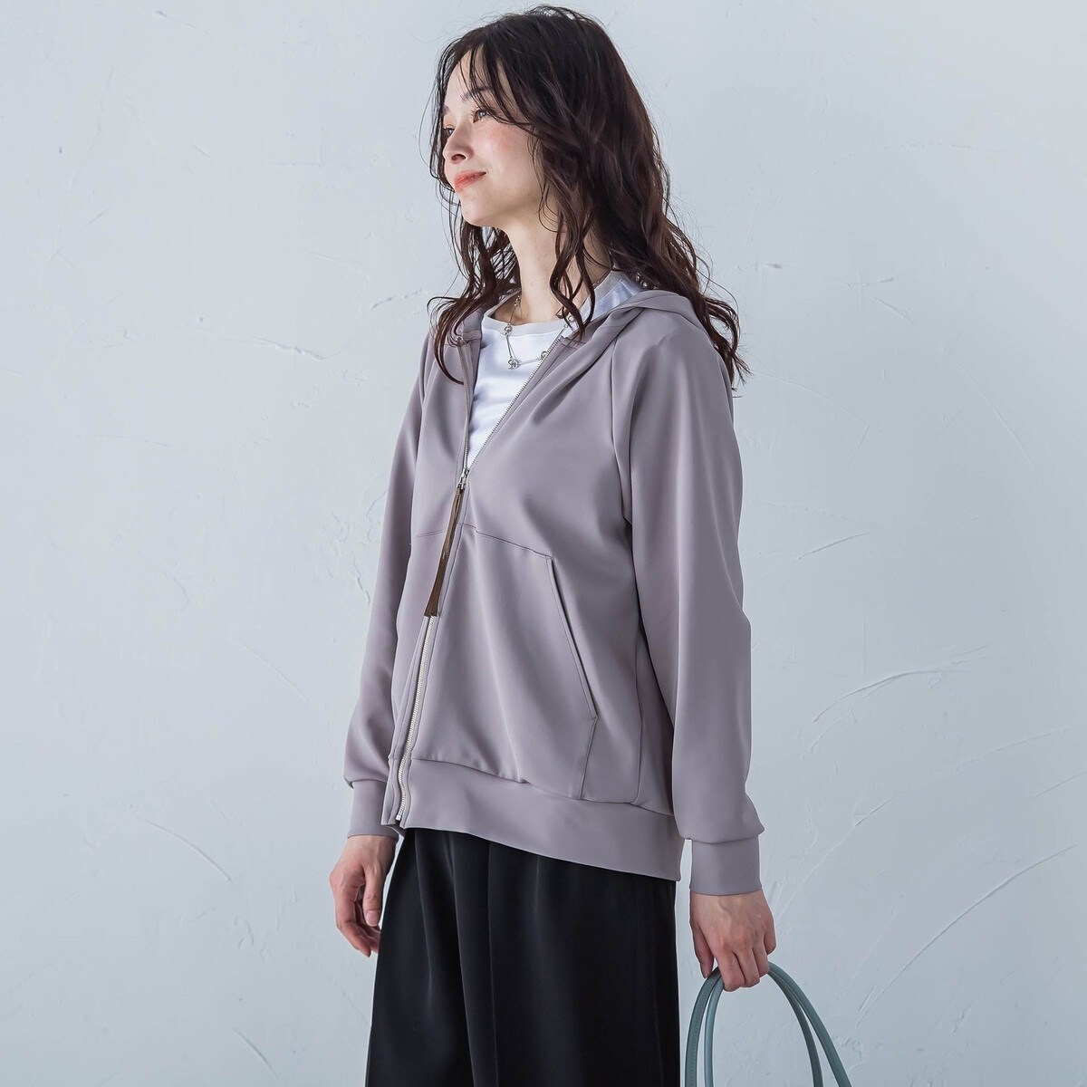 VERY3月号掲載/洗える】コットンテリー ジップアップ フーディー
