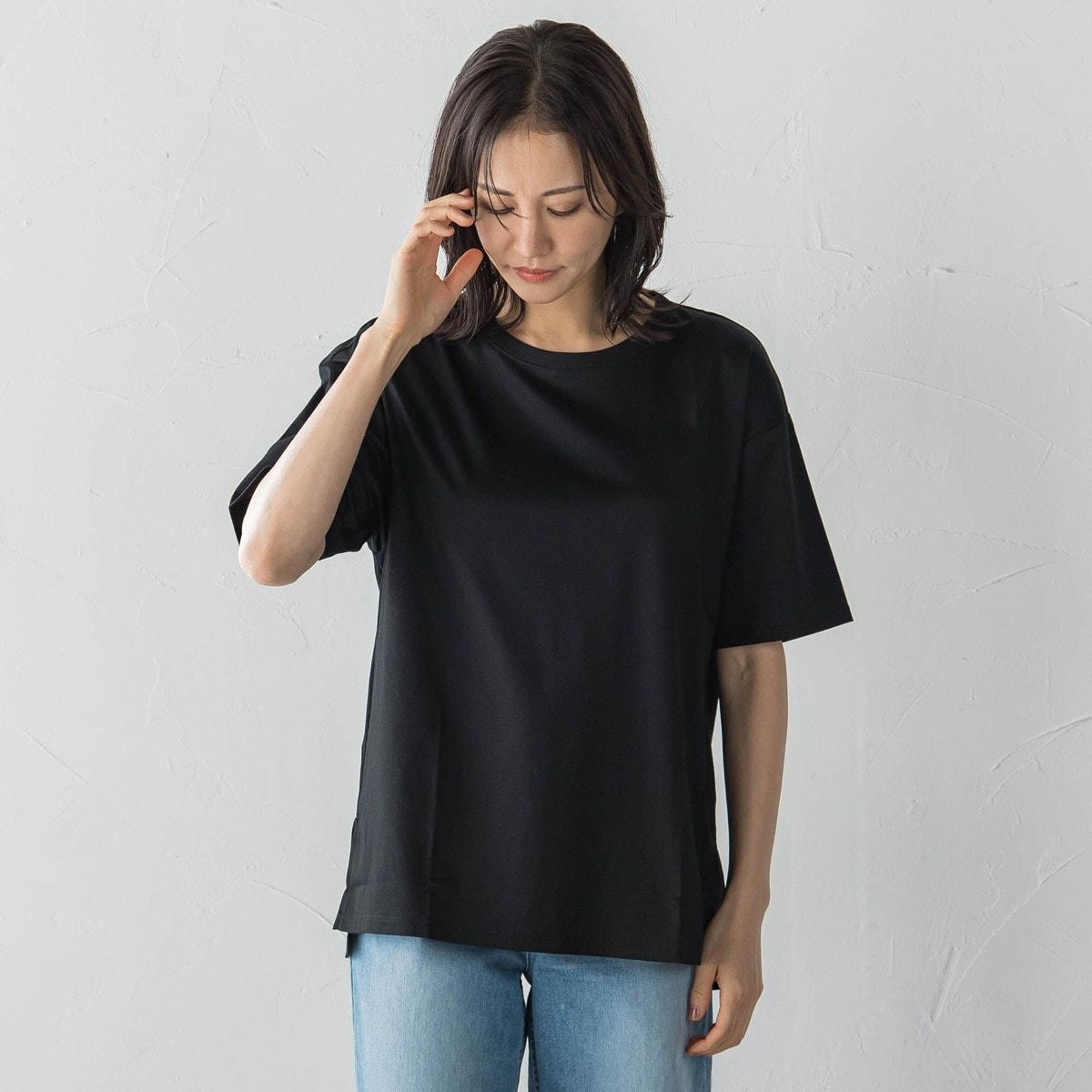 アルディラ AL・DI・LA 【洗える】英字ビックロゴ×スマイルTシャツ （01-オフ） 洗える】英字ビックロゴ×スマイルTシャツ | アル・ディ・ラ(AL