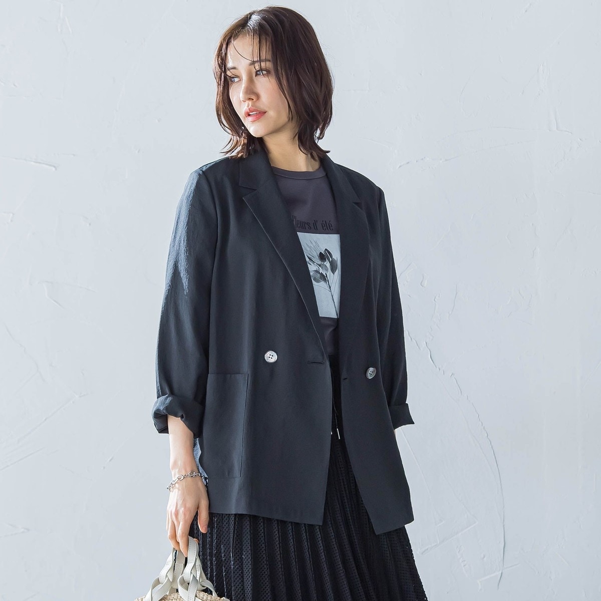 追加2》トリコチンピークドラペルジャケット | ノーブル(Noble