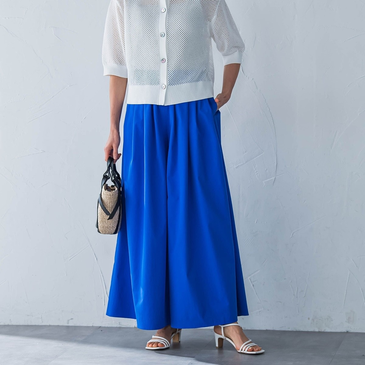 ロートレアモン（LAUTREAMONT）/【晴れ軽】撥水UVワイドパンツ≪UV/接触冷感/撥水性/洗濯機で洗える≫ 晴れ軽】撥水UVワイドパンツ≪UV/接触冷感/撥水性/洗濯機で洗える