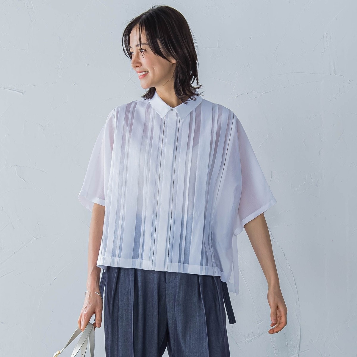 ピンタックレースチュニックブラウス≪手洗い可能≫ | ロートレアモン