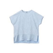 ラインフラワープリントブラウス≪洗濯機で洗える≫