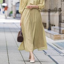 ロートレアモン(LAUTREAMONT)のシアーブライト リバーシブルスカート≪手洗い可能≫