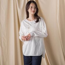 ロートレアモン(LAUTREAMONT)の【WEB限定】汗じみ防止スムースロングTシャツ ≪洗える／接触冷感≫