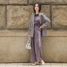 エアリースエード調プルオンパンツ≪洗濯機で洗える≫