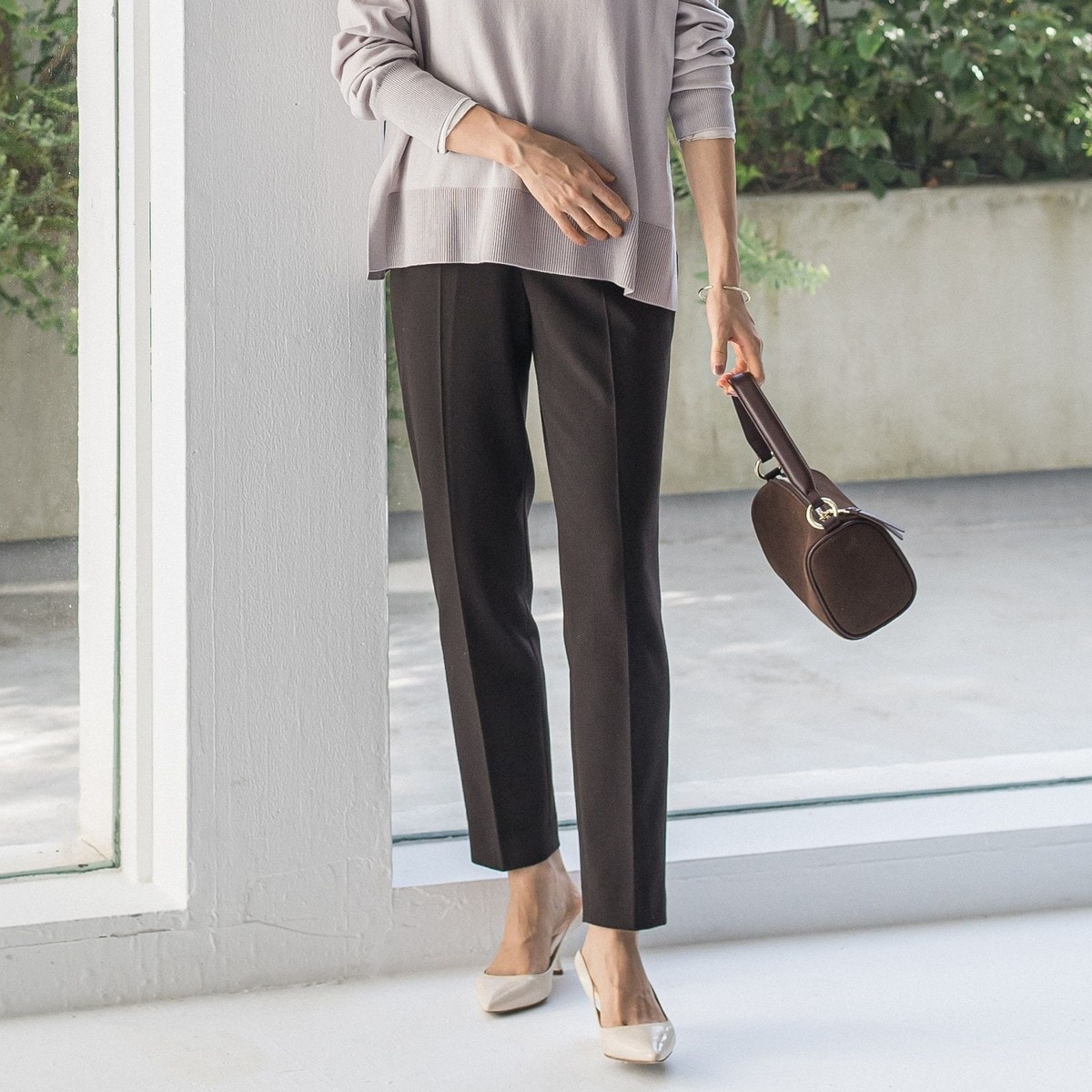 カーヴィシルエットパンツ≪洗濯機で洗える≫ | ロートレアモン