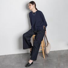 ロートレアモン(LAUTREAMONT)の【WEB限定】365デニムパンツ ワイドシルエット≪洗える≫