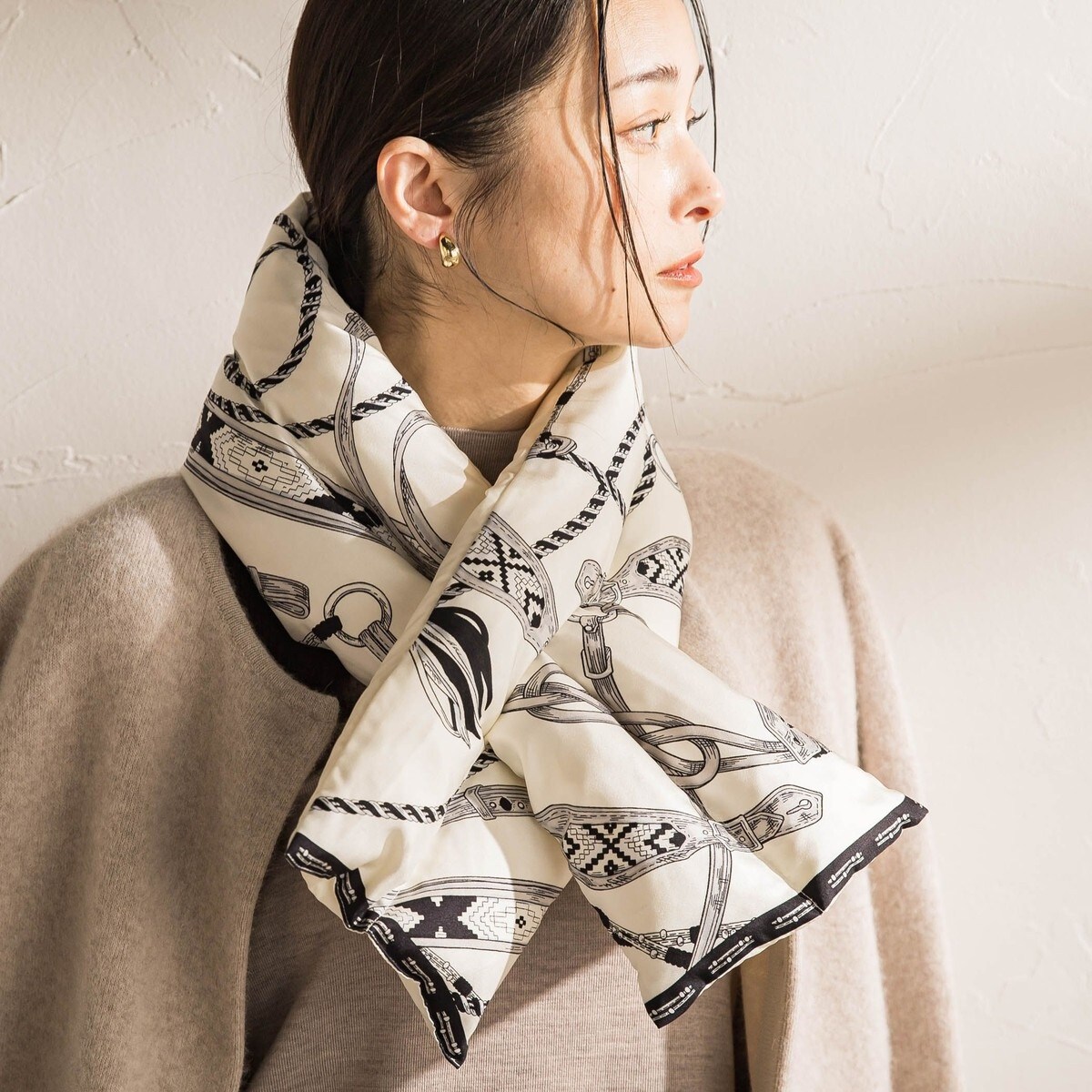 BASOLマフラーニットキャップ＆アームウォーマー | アダムエロペ(ADAM