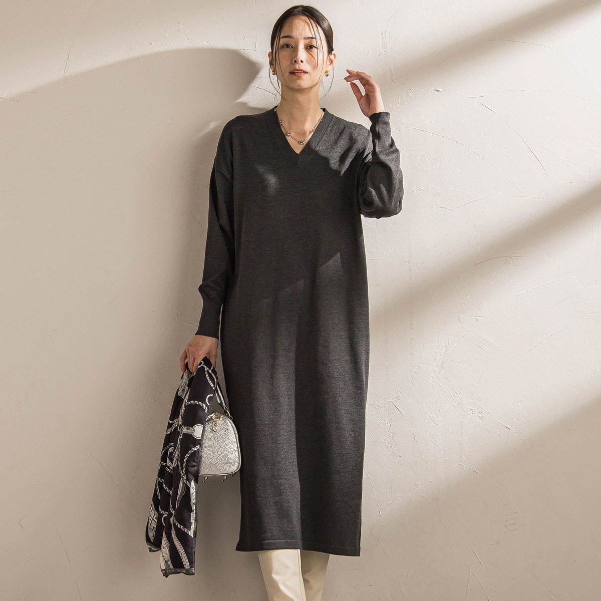 R‐QUALITY／手洗い可】ドレープシルエットワンピース | リフレクト