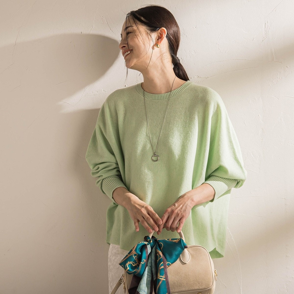 レディース ニット・セーター (緑色・グリーン系) の一覧 （2ページ目