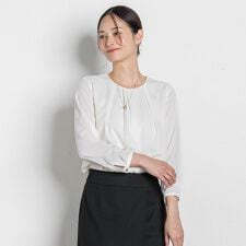 フロントタックブラウス≪透けにくい≫