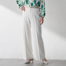 両面起毛ワイドパンツ≪ストレッチ≫