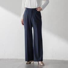 両面起毛ワイドパンツ≪ストレッチ≫