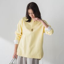 【WEB限定】美フォルムデイリープルオーバー≪洗濯機で洗える/11号あり≫