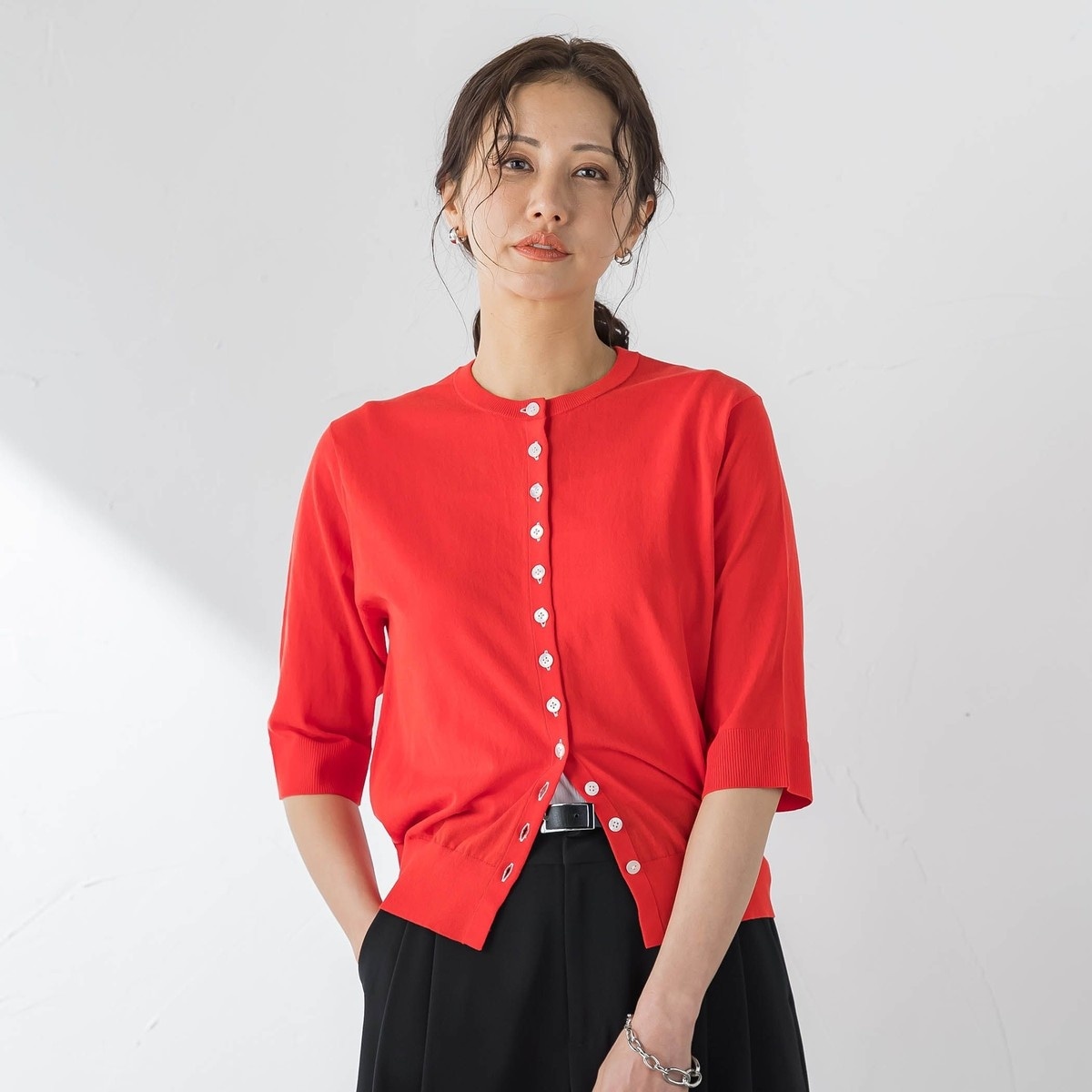 新品♡定価19440円 ロートレアモン リブカーディガン イエロー系 サイズ38 LAUTREAMONT - 新品♡定価19440円 ロートレアモン リブカーディガン