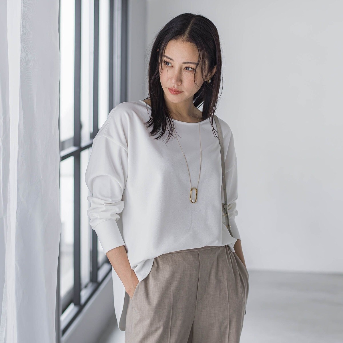 極美品 LAUTREAMONT ノーカラー WALKER ツイード ネイビー ベルト付き