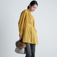 ラエフ(la.f...)のクリスピーボイルチュニック丈ブラウス≪洗濯機で洗える≫