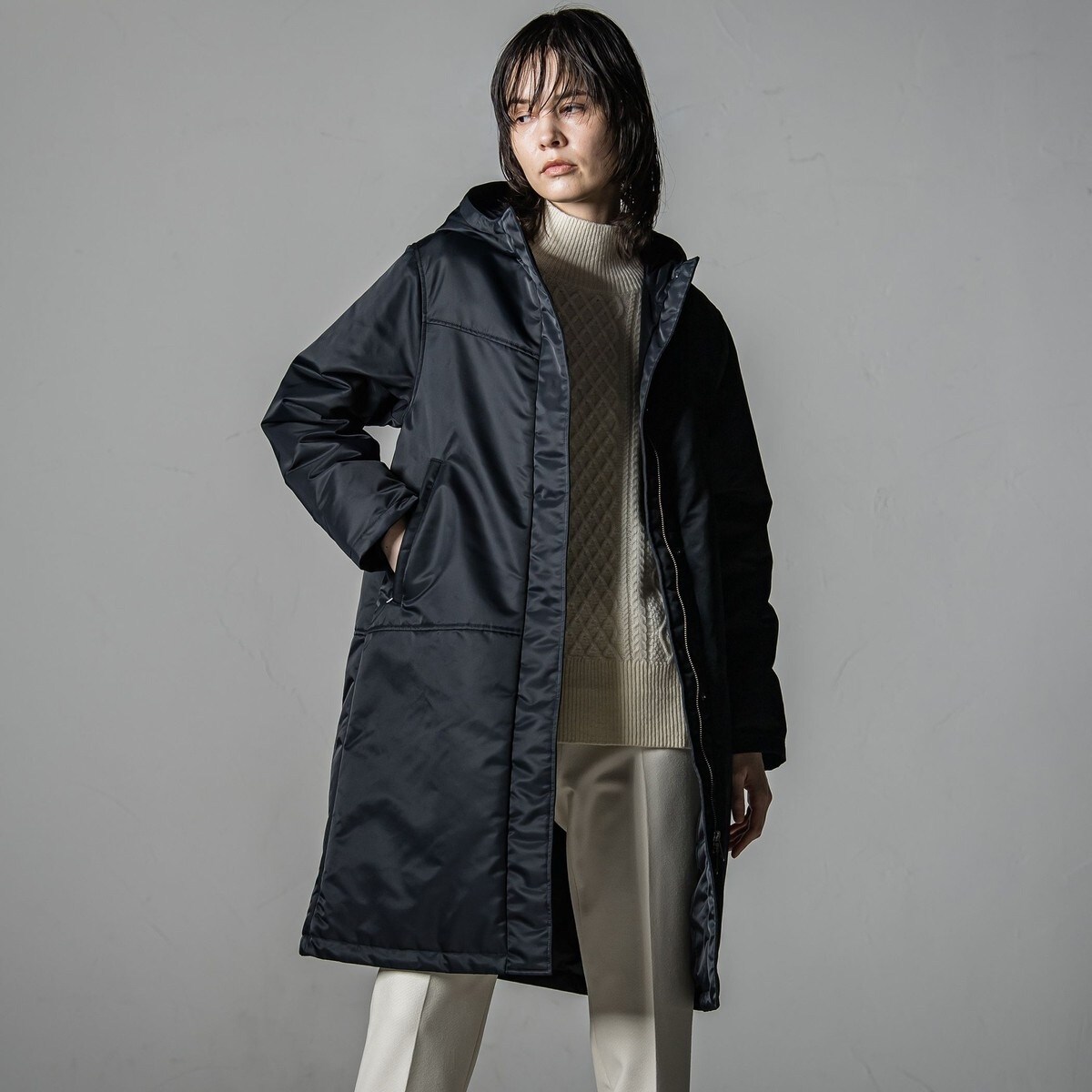 定価5.4万円 新品 Laf ラエフ ジャケットコート La.f ウール100% 定価5.4 新品 Laf ラエフ ジャケットコート La.f ウール100%