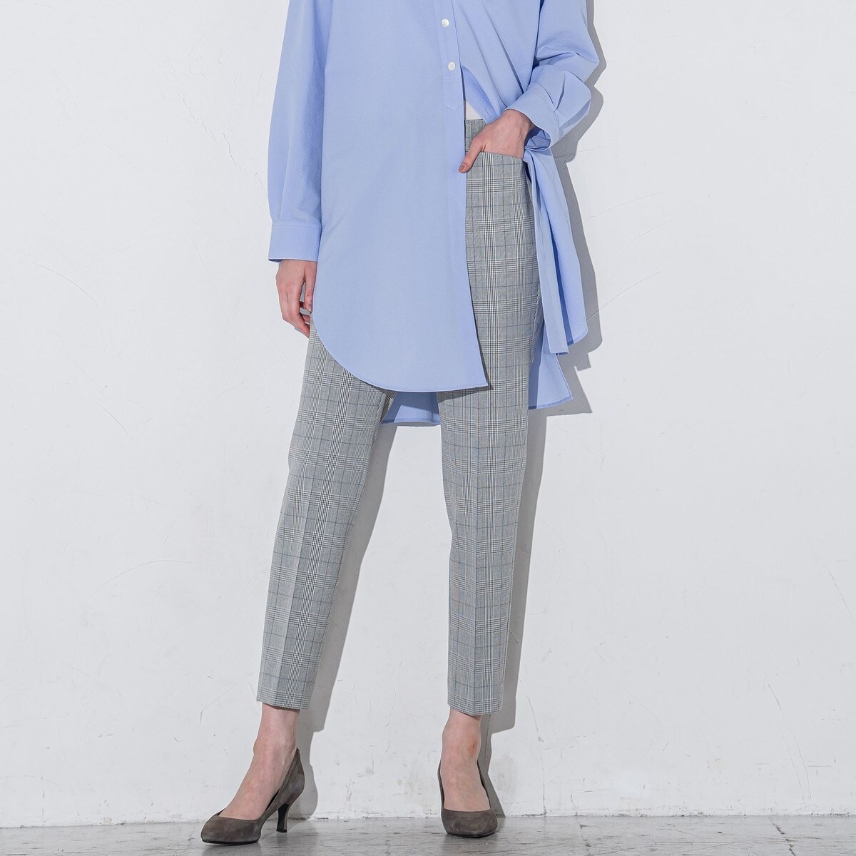 優しい履き心地アルガン2WAYテーパードパンツ≪洗濯機で洗える