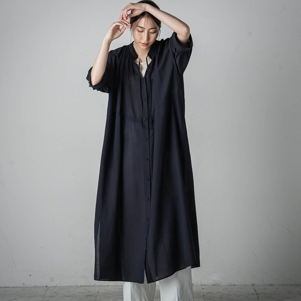 4742【美品】スピックアンドスパン　キャミワンピース リネン 23年 マキシ丈 楽天市場】【SALE／60%OFF】リネンパネルキャミワンピース Spick