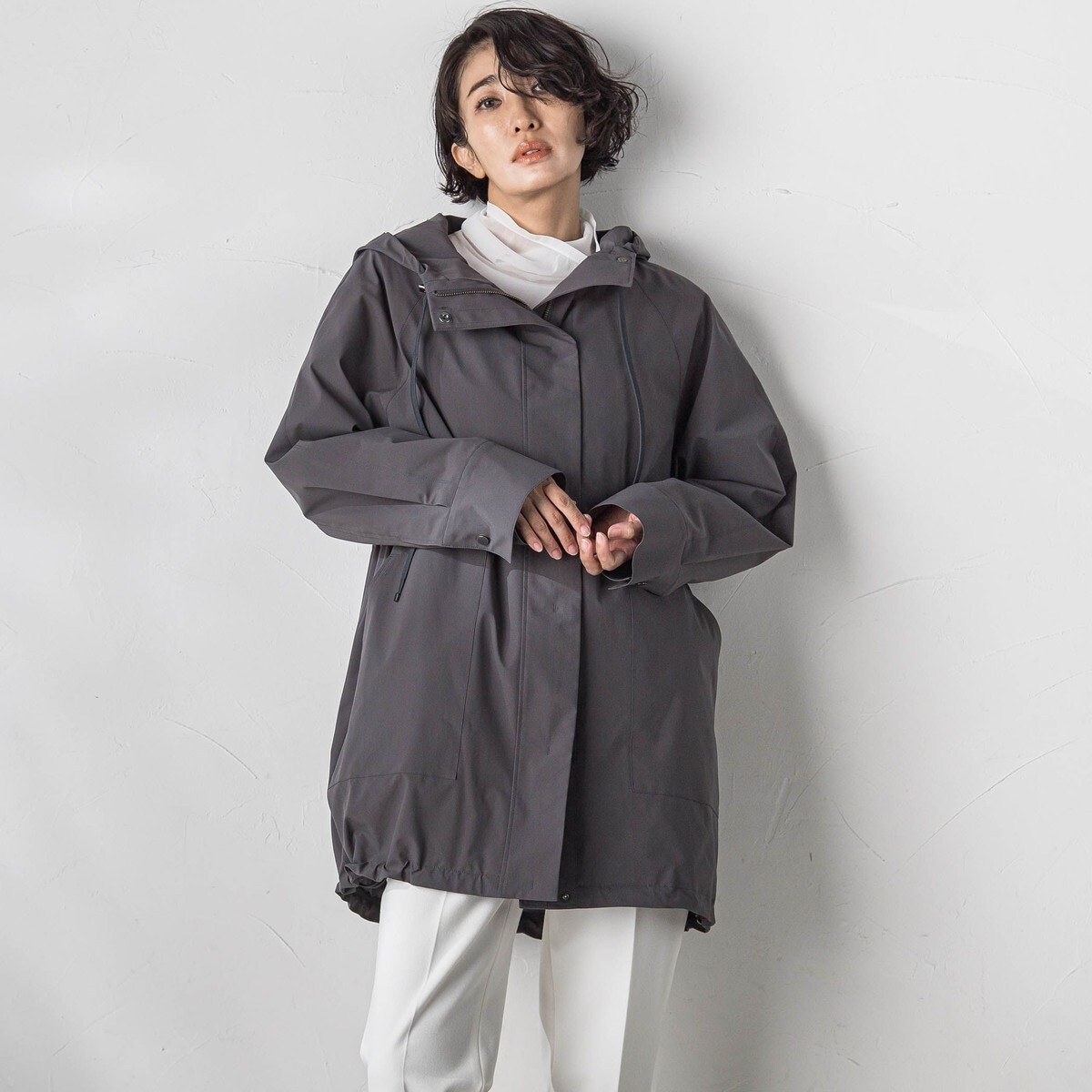 NEWYORKER　コットンナイロンツイル ライナー付モッズコート　11号 NEWYORKER コットンナイロンツイル ライナー付モッズコート 11号