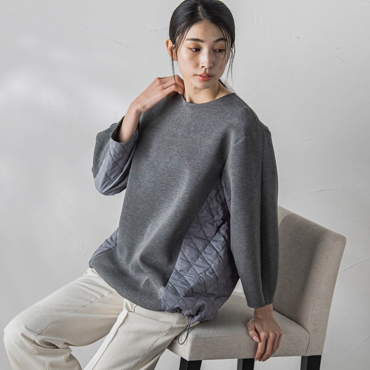 キルトドッキングダンボールプルオーバー≪洗濯機で洗える≫ | ラエフ