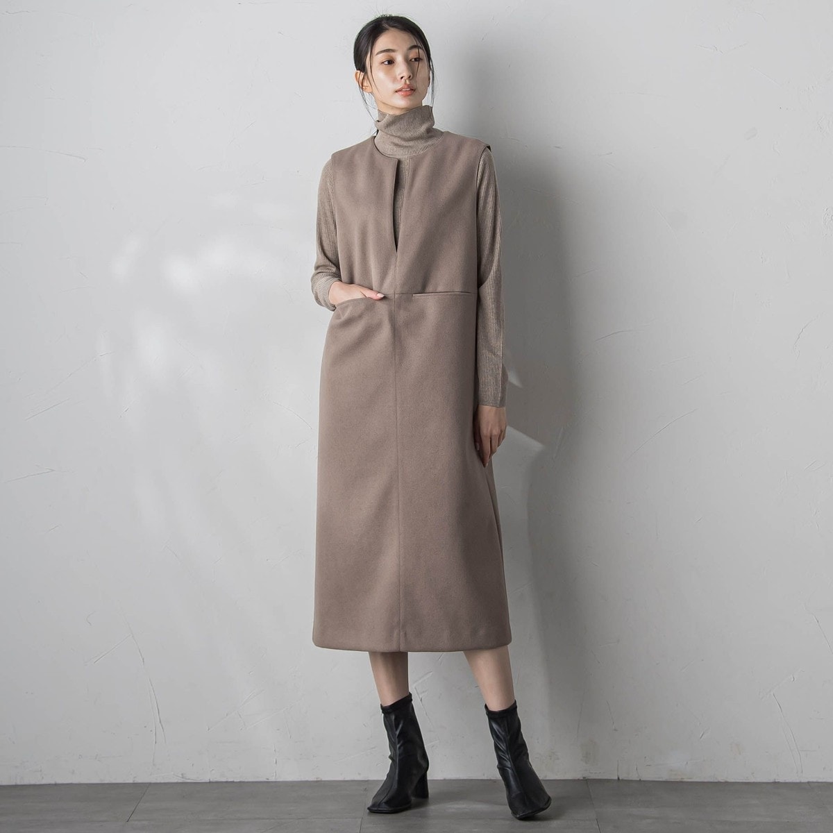 エアニーウールワンピース≪手洗い可能≫