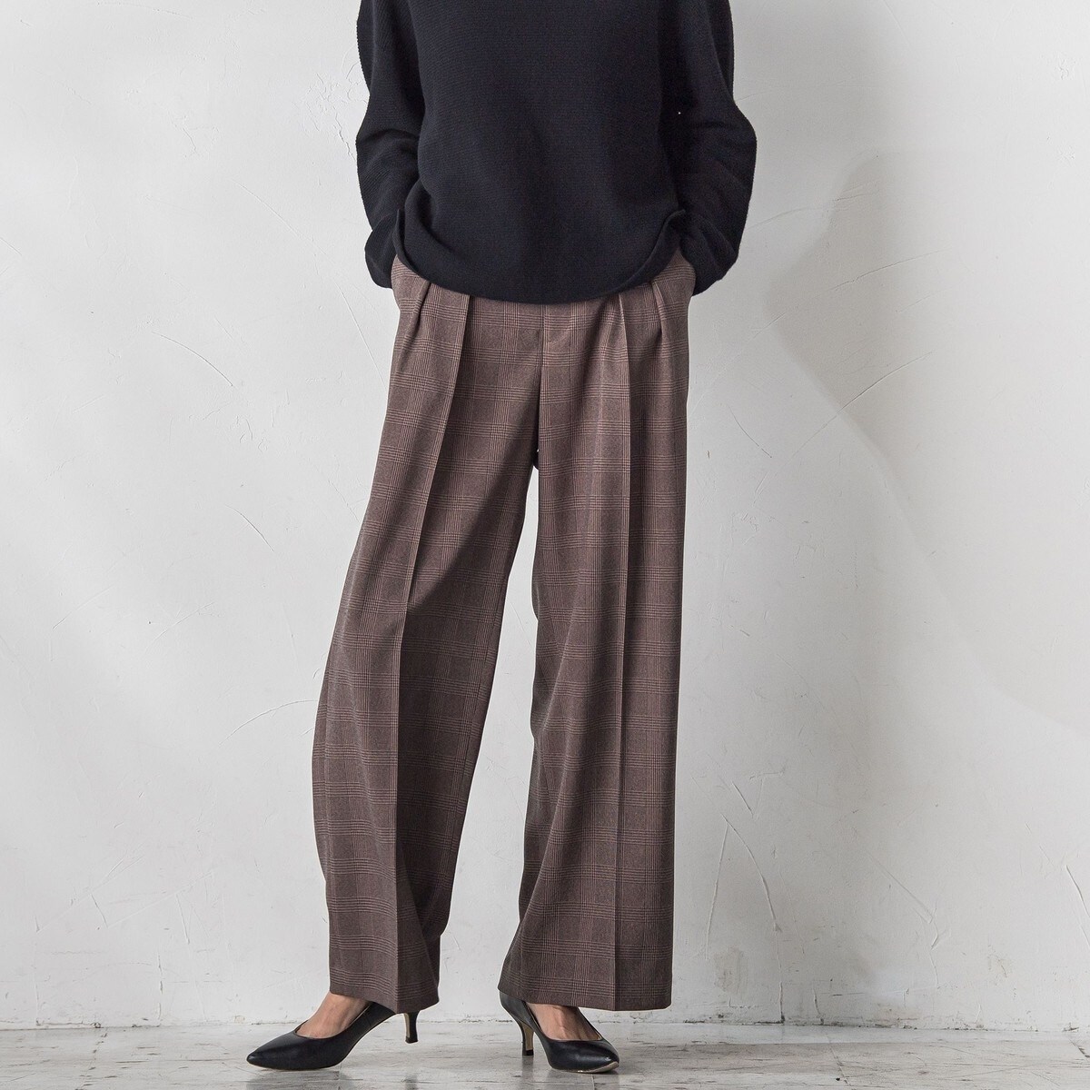 ラエフ（la．f．．．）/グレンチェックパンツ≪洗濯機で洗える≫ グレンチェックパンツ≪洗濯機で洗える≫ | ラエフ(la.f) | マルイ