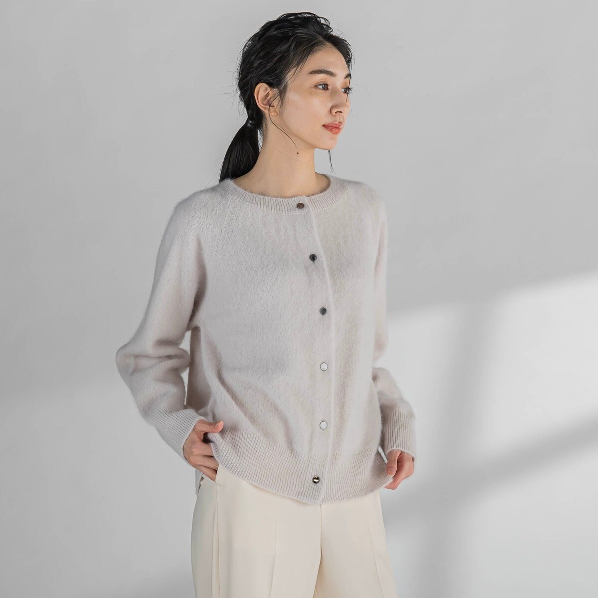 フォックスカシミヤ混ニット≪手洗い可能≫ | ラエフ(la.f