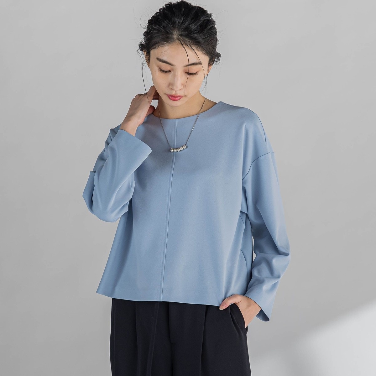LAUTREAMONT / ロートレアモン 【WEB限定】プレミアムコットンコンフォートカットソー≪3サイズ/洗濯機で洗える/接触冷感≫ ロートレアモン LAUTREAMONT 【WEB限定】プレミアムコットン