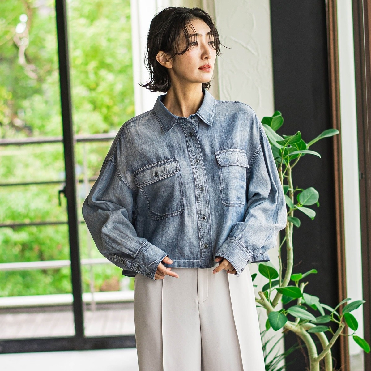 ショートデニムシャツ BEAMS MEN｜ショート デニム シャツ | Rakuten Fashion(楽天