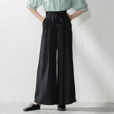 【WEB限定】ウエストギャザーワイドパンツ≪手洗い可能≫