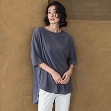 ラエフ(la.f...)の【biyori】“ブラウスのような”万能Tシャツ≪洗濯機で洗える≫