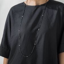 パールビーズロングネックレス