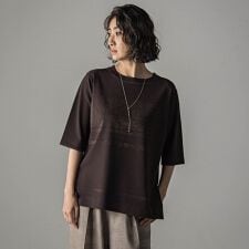配色ラメボーダーニット≪手洗い可能≫