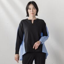 バックギャザー切り替えニット≪手洗い可能≫