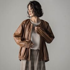 ラエフ(la.f...)のフェイクレザーブルゾン≪手洗い可能≫