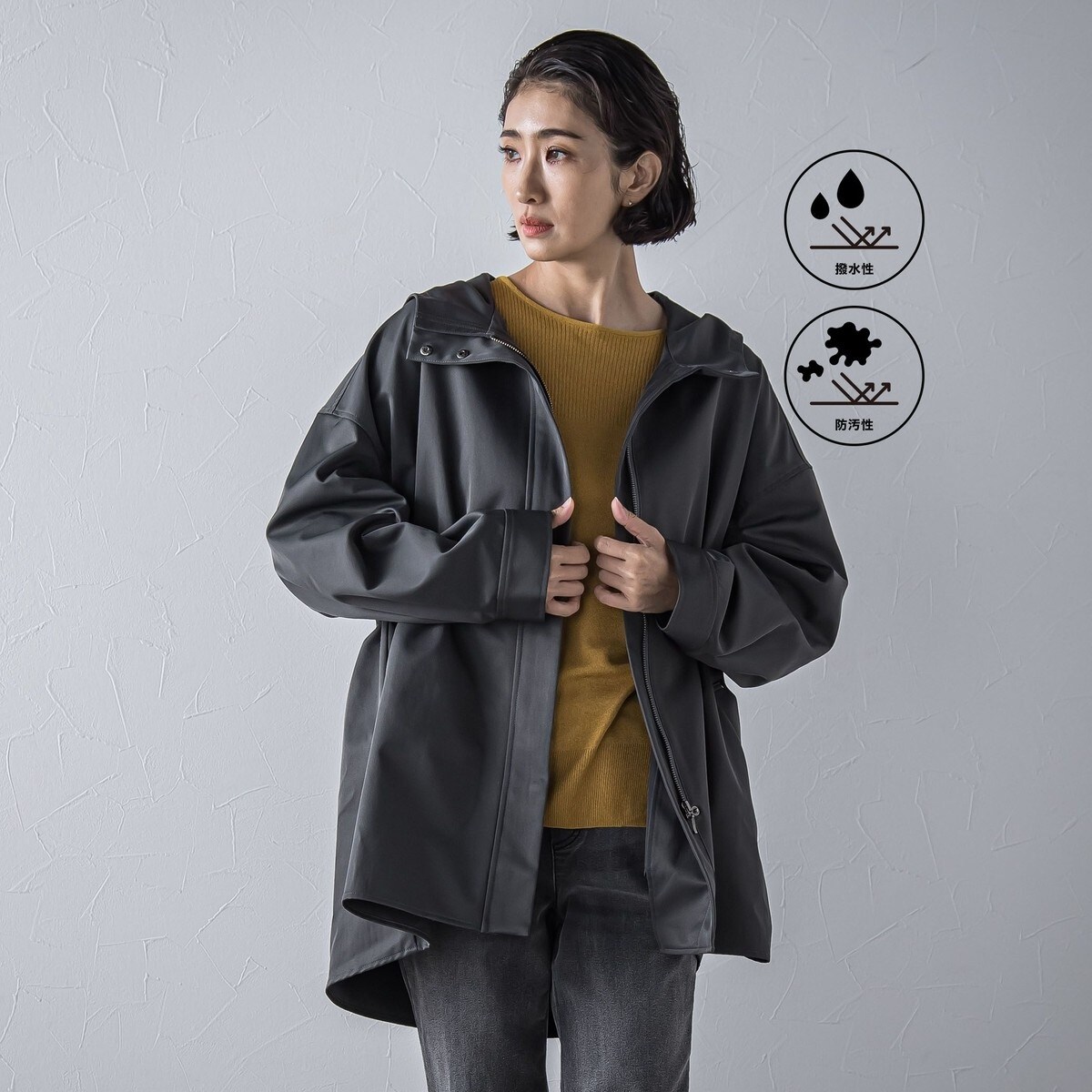 2024AW 美品　ラエフ　ドライギャバストレッチジレ　黒　size2S 2024AW 美品 ラエフ ドライギャバストレッチジレ 黒 size2S トップス