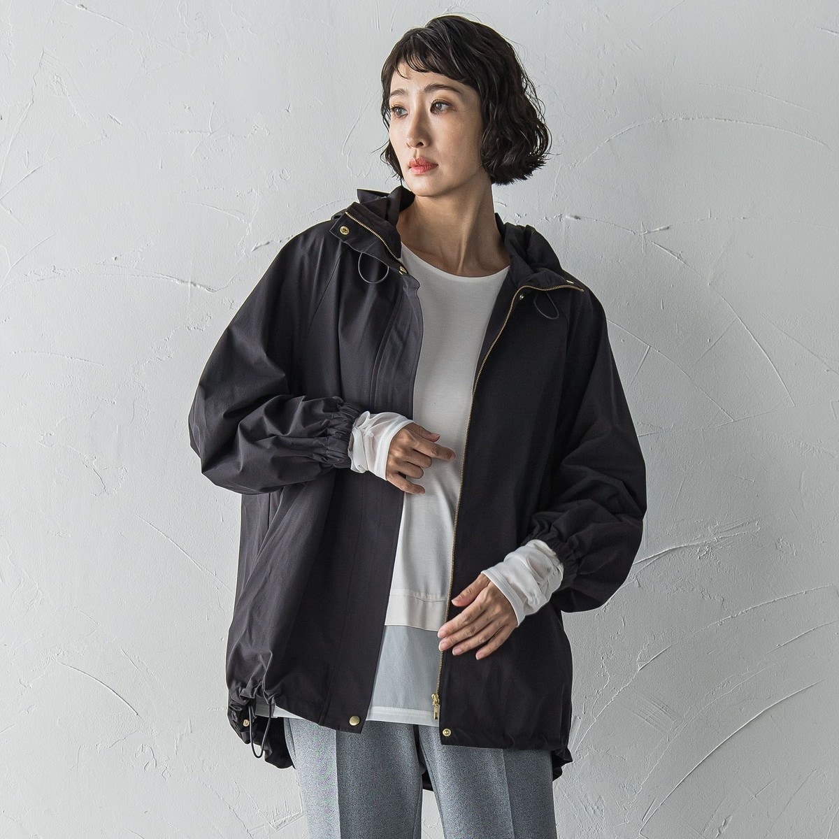 ラエフ（la．f．．．）/【WEB限定】”シルエット自在な毎日着たくなる”マウンテンパーカー WEB限定】”シルエット自在な毎日着たくなる”マウンテンパーカー