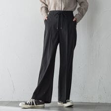 ラエフ(la.f...)の【WEB限定】”ウエストゴムで快適”ワイドパンツ≪洗濯機で洗える≫
