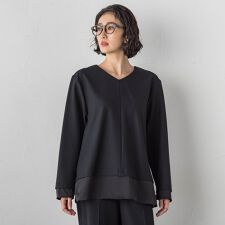 ピクシエスタVネックブラウス≪洗濯機で洗える≫