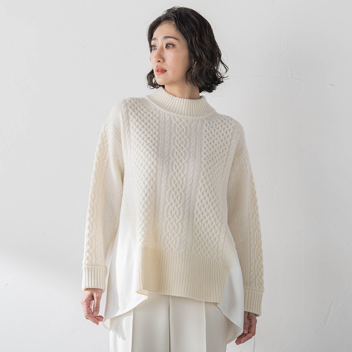 Vantana ケーブル編みフード付きニット | ホコモモラ(JOCOMOMOLA