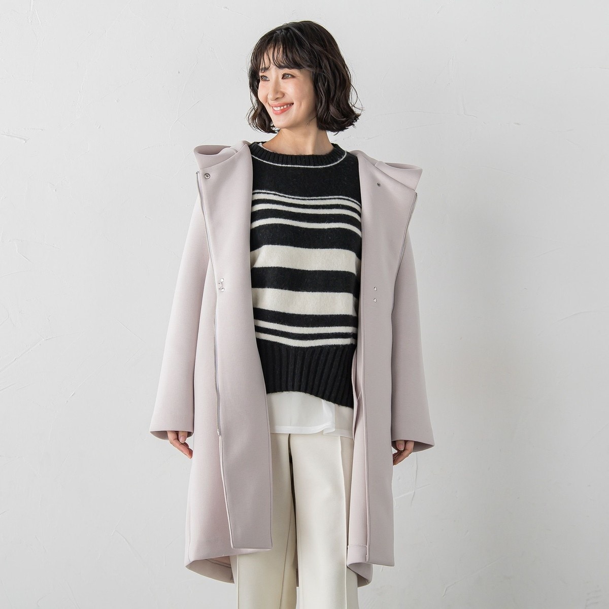 WEB限定】”まるで毛布”どちらも主役リバーシブルアウター | ラエフ(la