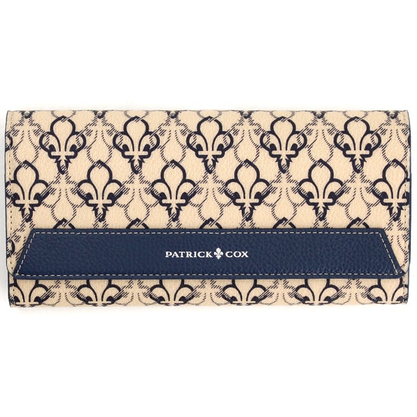未使用 PATRICK COX パトリックコックス 長財布 デニム ブルー 財布 PATRICK COX（パトリック・コックス）の「PATRICK COX