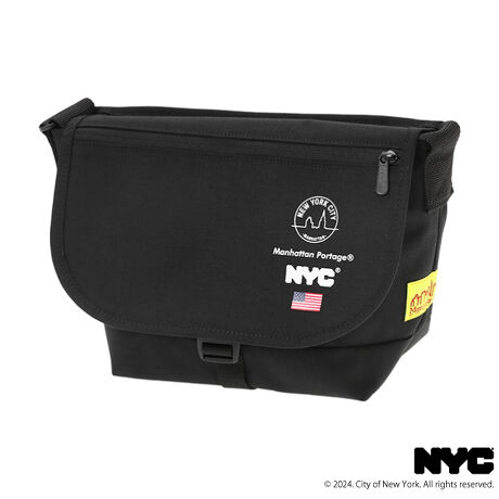 Nylon Messenger Bag JR FZP Vinyl Lining NY CITY | マンハッタン 