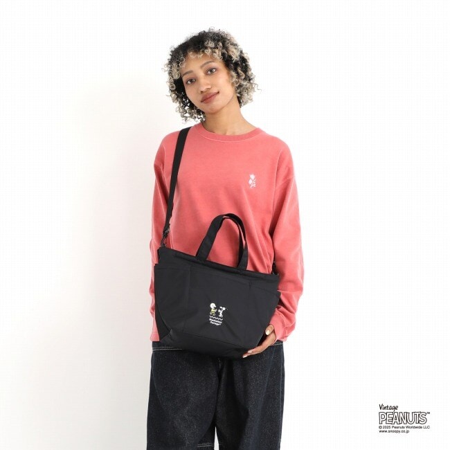 [�}���C]Whitestone Tote Bag Flight Nylon PEANUTS25/�}���n�b�^���|�[�e�[�W�iManhattan Portage�j BLK