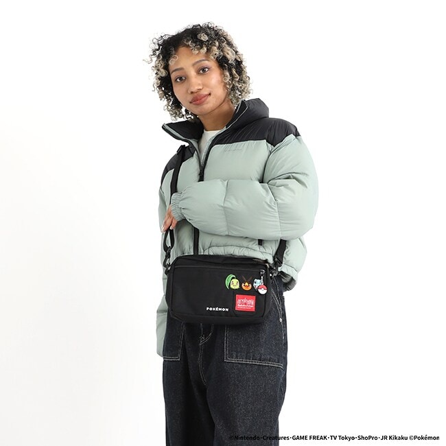 [}C]Jogger Bag Pokemon 25 ZA/}nb^|[e[WiManhattan Portagej BLK