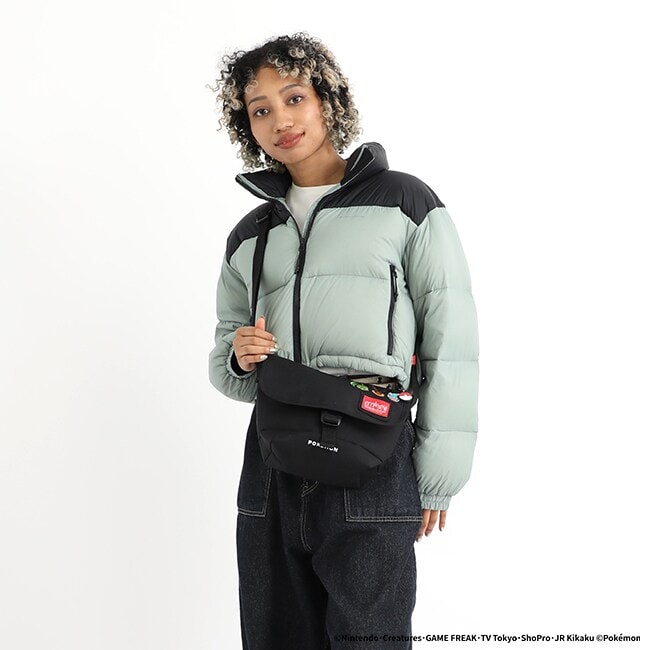 [}C]Casual Messenger Bag FZP Pokemon 25 ZA/}nb^|[e[WiManhattan Portagej BLK